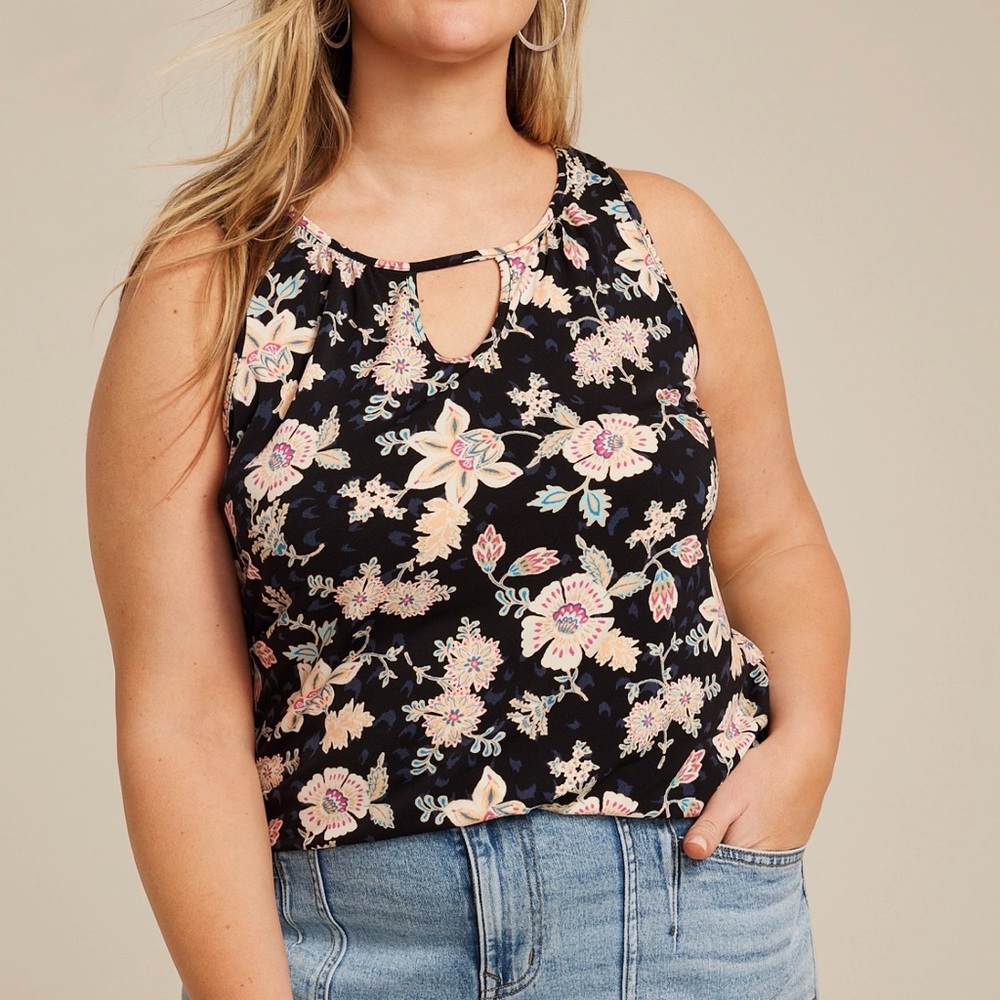 Maurice’s Plus Size Isla Floral Keyhole 1X